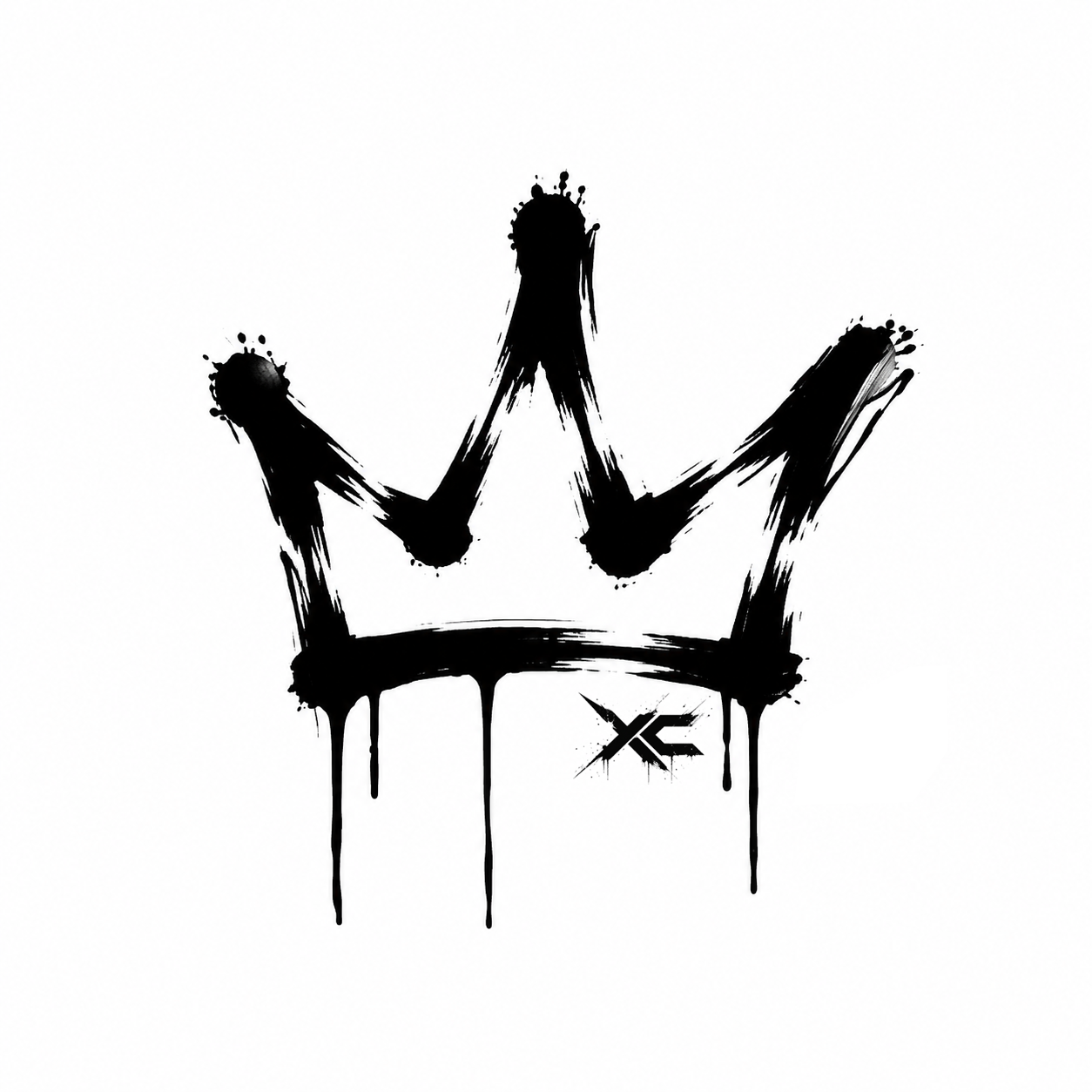 REBEL CROWN — 王冠モチーフのタトゥーシールのデザイン見本