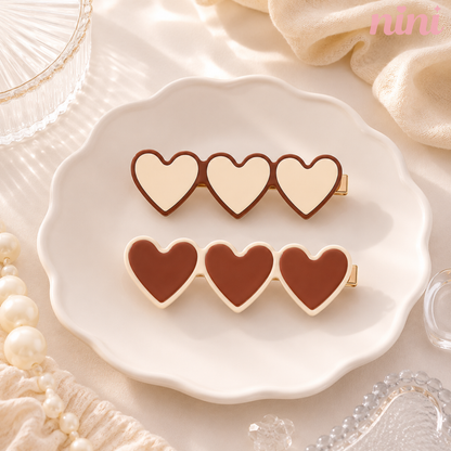 Twinkle Hearts Hair Clip
