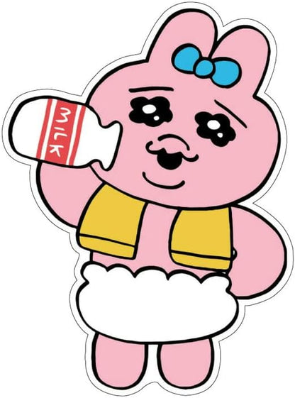 【おぱんちゅうさぎ】ミニデコステッカー　